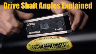 Drive Shaft Angles Explained [upl. by Bois]