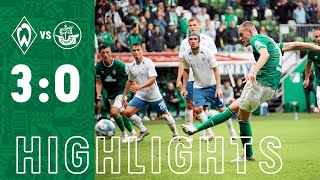 HIGHLIGHTS SV Werder Bremen  FC Hansa Rostock 30 10  Marvin Ducksch trifft zum Debüt [upl. by Aliuqahs476]