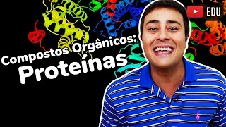 Proteínas  Compostos Orgânicos  Bioquímica  Prof Paulo Jubilut [upl. by Garbers]