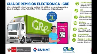 EMISIÓN DE GUIAS DE REMISION TRANSPORTISTA  SUNAT 2022 [upl. by Warder140]