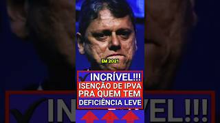 🚨GOVERNO OBRIGADO A DAR A ISENÇÃO DE IPVA PCD P DEFICIÊNCIA LEVE ipva ipvapcd ipva2024 ipva2023 [upl. by Ruskin]