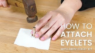 How to Use Eyelets with Dritz Eyelet Kit [upl. by Bram]