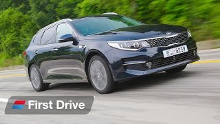 2016 Kia Optima SW 17 CRDi first drive review [upl. by Quinton]