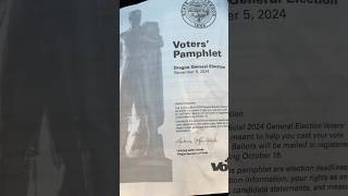 There’s something missing in the Oregon voters pamphlet￼ [upl. by Auqenahs]