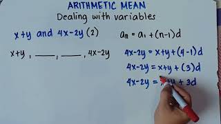 Arithmetic Mean  Dealing with Variables  Explain in Detailed [upl. by Neelrahc]