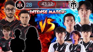 🔴BTK VS GG 43 MIN GAME THE MOST INTENSE MATCH BEFORE NACT [upl. by Aicertal796]