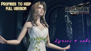 No promises to keep  Final Fantasy VII Rebirth Full version [upl. by Nilya]