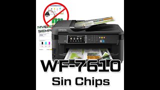 Firmware ChipLess de Impressora Chip virtual Epson WF 7610 WF 7620 PX M5040 [upl. by Heins]