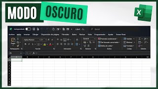 Como activar el MODO OSCURO en Excel [upl. by Yliab]