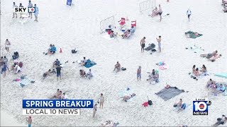 Spring break Sunday remains calm in South Beach [upl. by Eimile]