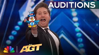 Chris Wilson Brings The MOST Epic Magic EVER  Auditions  AGT 2024 [upl. by Woolley]