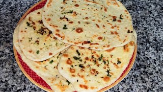 Homemade Garlic Naan bread recipe on tawa  Garlic Naan Recipe garlicnaan naan kerala food [upl. by Nilats577]