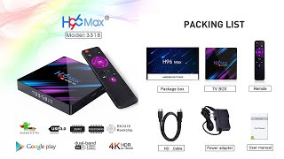 H96 MAX Android 90100 4K TV Box  RK3318 [upl. by Yerbua]