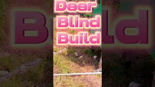 Deer Blind Build Walls Up DIYHunting DeerBlind [upl. by Nalym551]