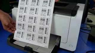 Printing barcode labels by using Laser printer [upl. by Luing]