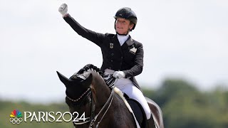 Isabell Werth wins HISTORIC 14th Olympic equestrian medal  Paris Olympics  NBC Sports [upl. by Tail]