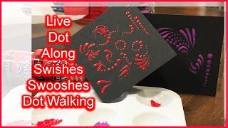 How to Paint Dot Mandala 036 SWD Live Dot Along Practice Swishes Swooshes Dot Walking [upl. by Nadaba733]