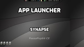 Synapse application launcher in puppylinux [upl. by Icul]