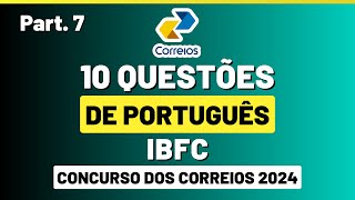 Questões de Português da Banca IBFC  Gabarite no Concurso dos Correios  Parte 7 [upl. by Antonia]