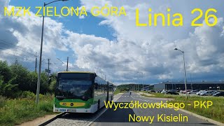 MZK Zielona Góra linia 26  MercedesBenz Conecto G 465 [upl. by Airitak529]