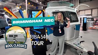 Eriba Touring 540 Caravan Harbour Blue Birmingham NEC Kool Classics [upl. by Nehgam]