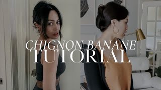 How to do a French twist  roll  Chignon Banane Tutorial  Easy Elegant Hairstyles [upl. by Minnnie476]