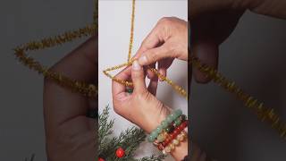 DIY Easy Christmas Tree Decoration Idea With Pipe Cleaner [upl. by Hurty]