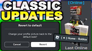 ROBLOX READDED AWESOME CLASSIC UPDATES ROBLOX NEWS [upl. by Slohcin863]