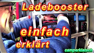 Wichtig für alle WohnmobilFahrer ❗️ LadeBooster einfach erklärt 🔥 Autark im Kastenwagen Wohnmobil [upl. by Blackington494]