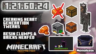 MCPE 1216024 Beta amp Preview  Creaking Heart generation fixes [upl. by Aeel]