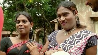 Railway Station Movie Scenes  Sandeep and Shiva comedy scene with hijras  Shravani [upl. by Annayek]