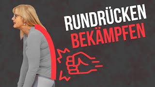 Rundrücken effektiv begradigen ⚡ Dehne DIESEN Muskel [upl. by Amarette882]