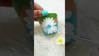 Recycling earthen pot🎨 DIY art youtubeshorts diy reels reuse song [upl. by Alitha]