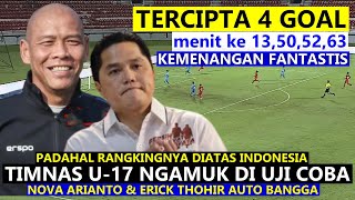 🌍 AUTO JUARA ASIA Hasil Uji Coba Timnas Indonesia U17  Nova Arianto Jelas KERASUKAN Shin Tae Yong [upl. by Kolodgie]