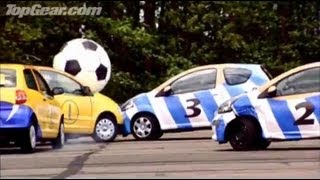 Car football  Volkswagen Fox vs Aygo  Top Gear  BBC [upl. by Swigart749]