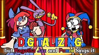 FNF Digitalizing but its Ragatha amp Jax Vs Pomni  FNF The Amazing Digital Circus Mod Cover [upl. by Francoise659]