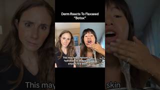 Dermatologist Reacts To Flaxseed Gel Botox dermatologist [upl. by Carlye]