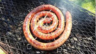 Comment cuir la saucisse de Toulouse au barbecue [upl. by Ecinert]