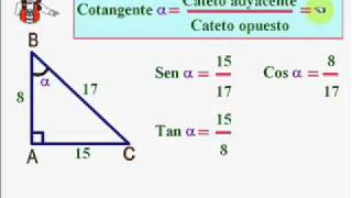 RAZONES TRIGONOMÉTRICAS DE UN ÁNGULO AGUDO [upl. by Haile272]