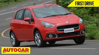 2014 Fiat Punto Evo  First Drive Video Review  Autocar India [upl. by Ardnuhs]