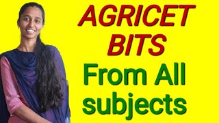 AGRICET BITS  All subject BITS for agricet Agricet polycet  afo jrf all competitive exams [upl. by Gaylord]