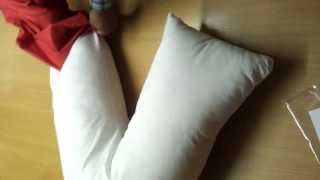 Easy Way to Dress a V Shaped Pillow with Case  Cover Orthopaedic [upl. by Aspasia]