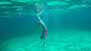 Underwater dance with ropes in the Ionian Sea Танцы с веревками на дне Ионического моря [upl. by Zorana]