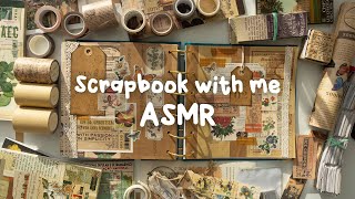 ASMR Scrapbook with Me  Relaxing Stationery Sounds  No Talking [upl. by Yarrum]