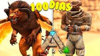 SOBREVIVO 100 DÍAS en ARK SCORCHED EARTH HARDCORE [upl. by Chanda]