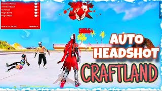 Auto headshot craftland 🤯free fire craftland map hack 100 parsent work craftland map code [upl. by Stickney]