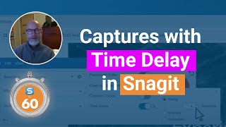 Capture Information in Collapsed Menus with Delayed Capture  Snagit in 60 Seconds [upl. by Aihsercal746]