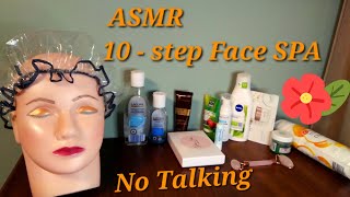 ASMR SPA On a Mannequin No Talking  ASMR No Talking Relaxing Facial ASMR Cleaning and Spa [upl. by Einnil]