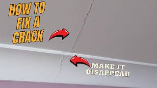 How to fix a crack in a ceiling or cornice  DIY [upl. by Masry]