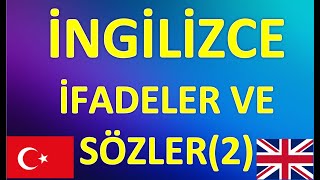 İNGİLİZCE İFADELERSÖZLER2 [upl. by Frieder]